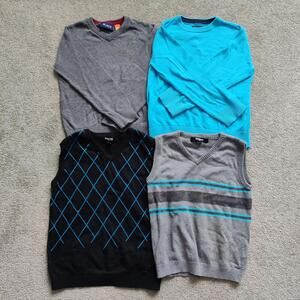 The Children's Place Kid's Set of 4 Sweater Vest Size Youth Small 100% Cotton